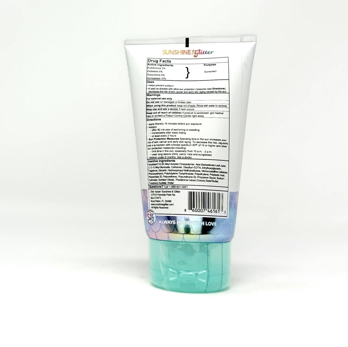 Mermaid Biodegradable Glitter SPF 50
