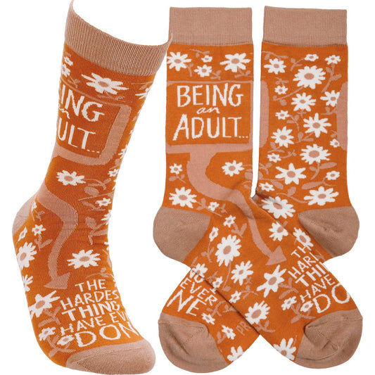 Being An Adult Socks