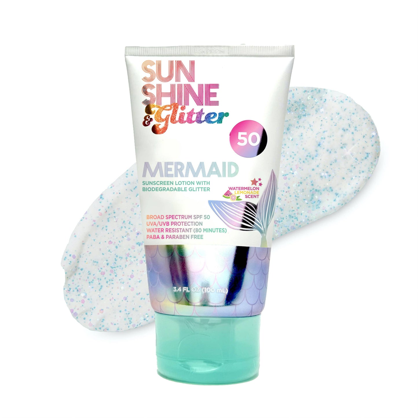 Mermaid Biodegradable Glitter SPF 50