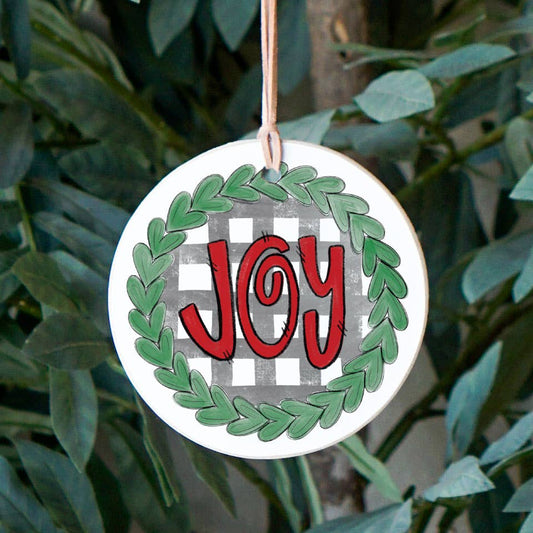 Wreath Joy Ornament