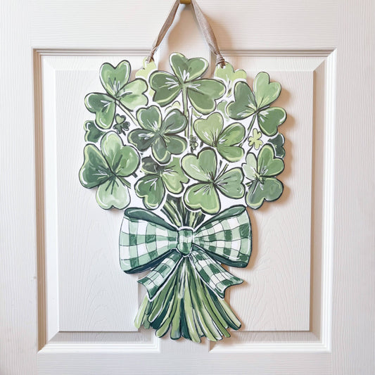 Clover Bouquet Door Hanger