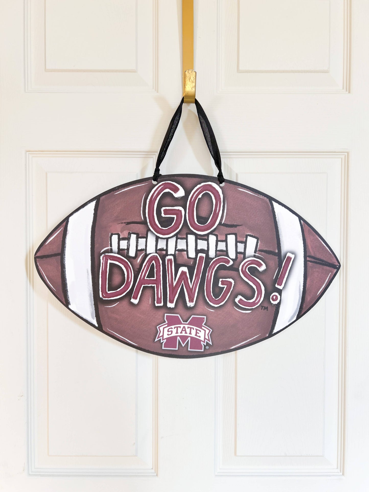 Mississippi State University Football Door Hanger