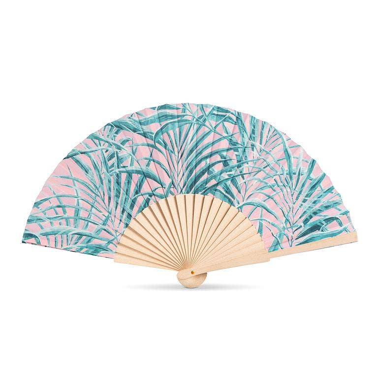 Palm Print Hand Fan
