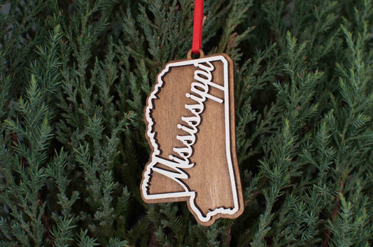 Mississippi Christmas Ornament
