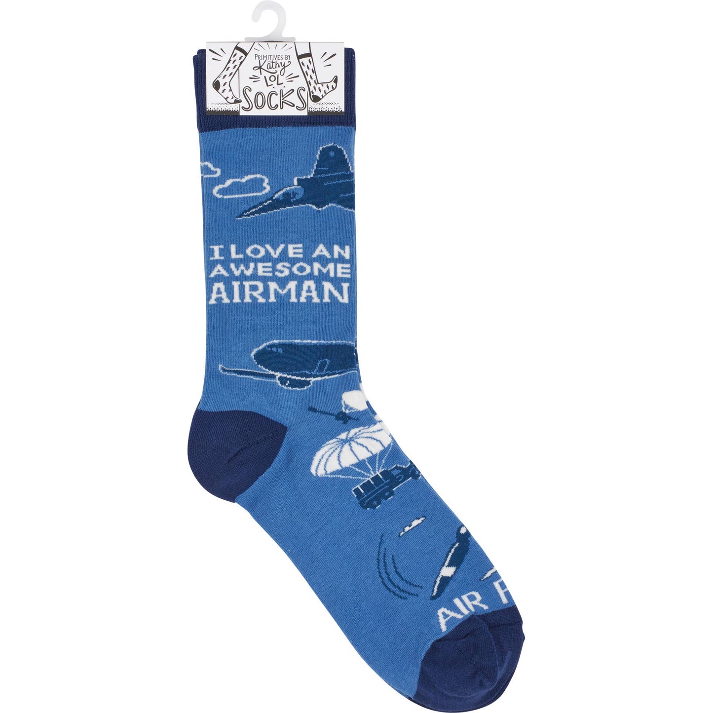 I Love An Awesome Airman Socks