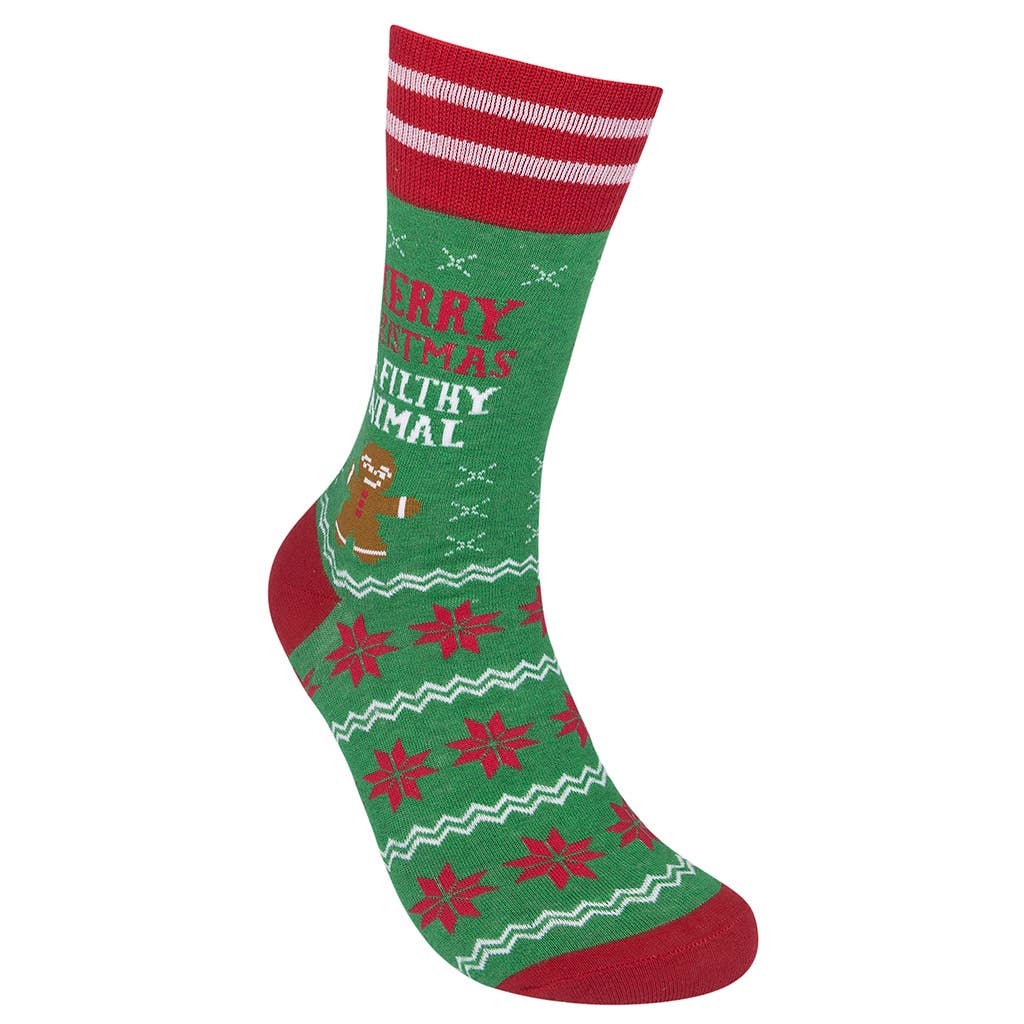Merry Christmas Ya Filthy Animal Socks