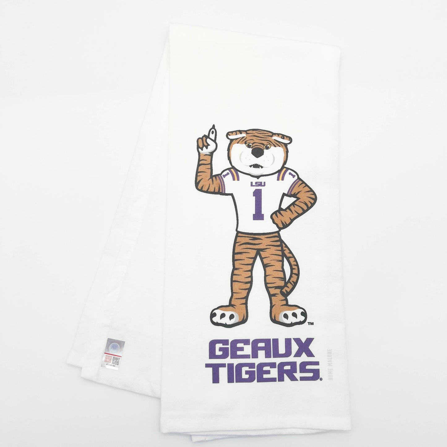 LSU Tiger Mike Mascot Tea Towel