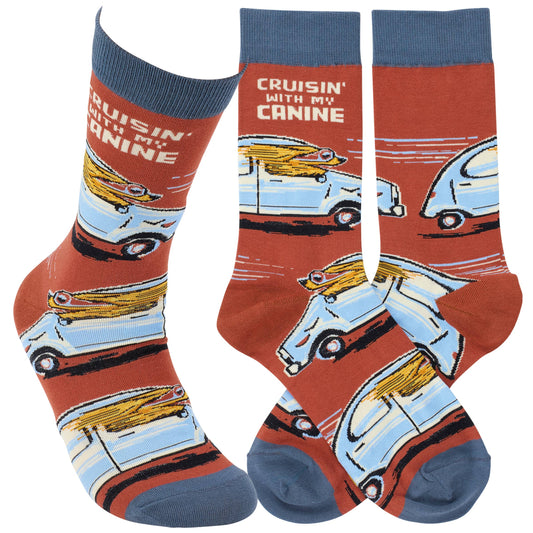 Cruisin With My Canine Socks