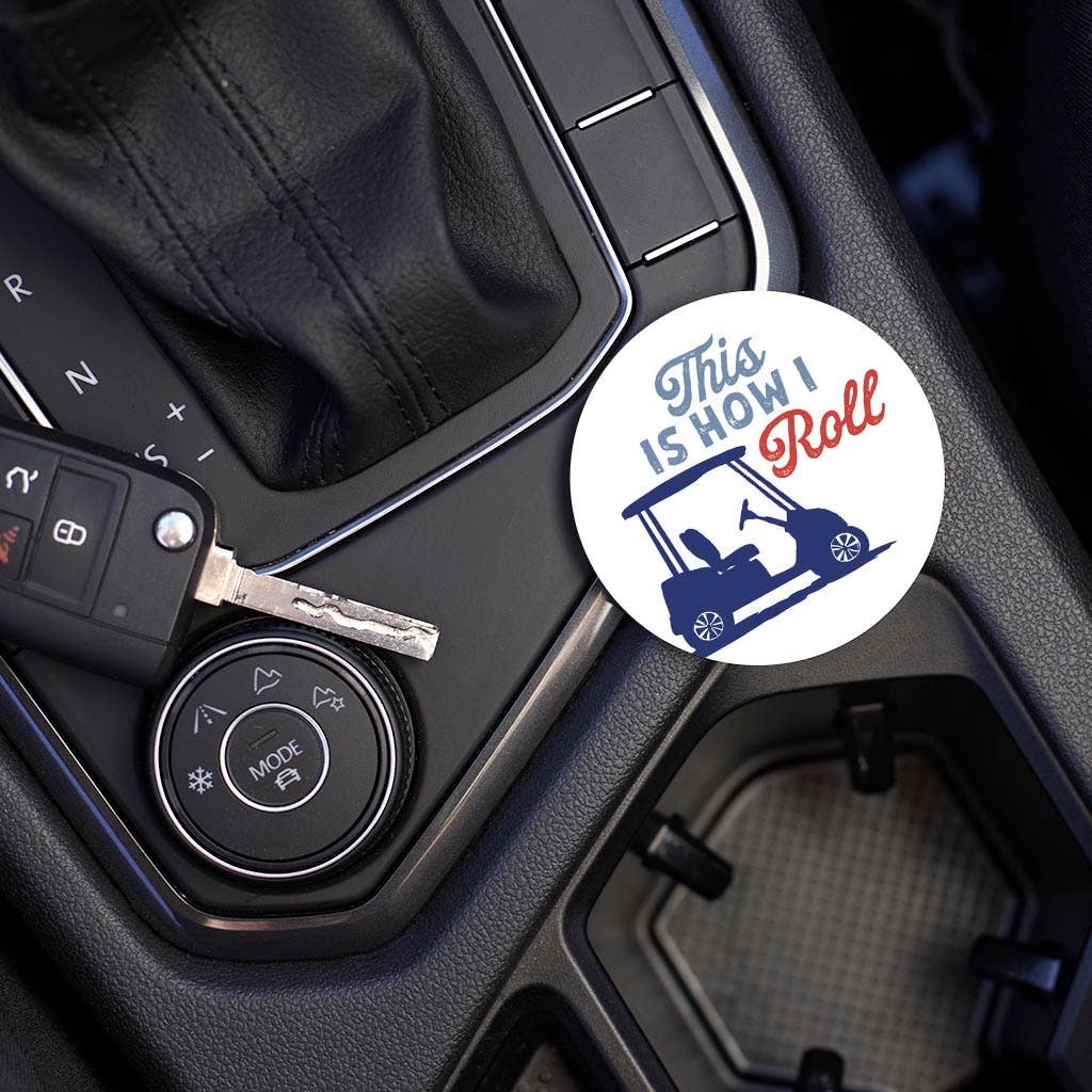 Car Coaster-Golf This Is How I Roll