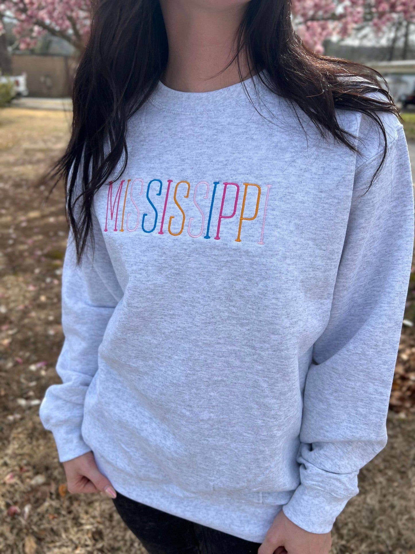 Mississippi Thin Embroidered Sweatshirt