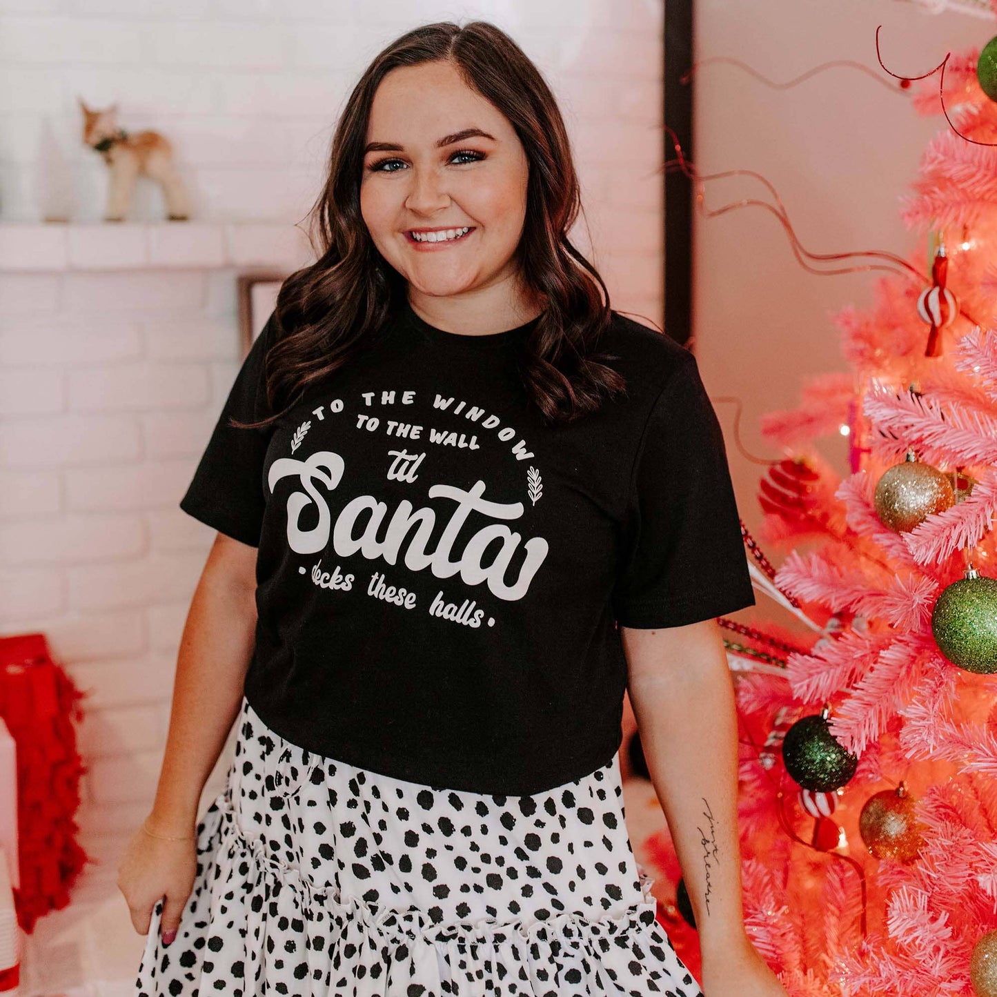 Santa Decks Halls tee