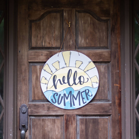Hello Summer door hanger