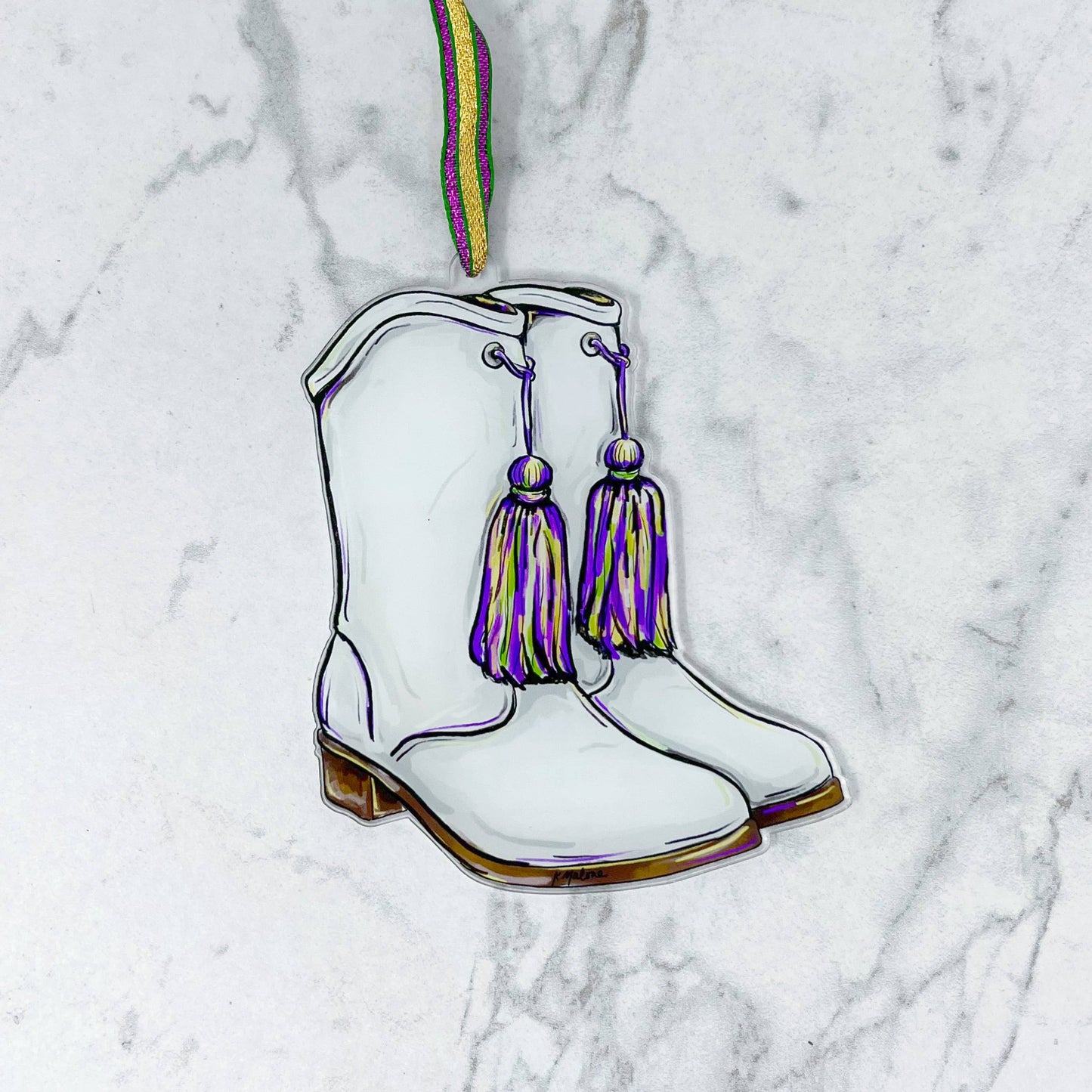 Majorette Marching Boots Ornament