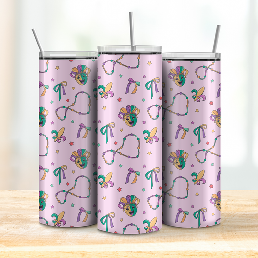 Purple Beads & Bows Tumbler