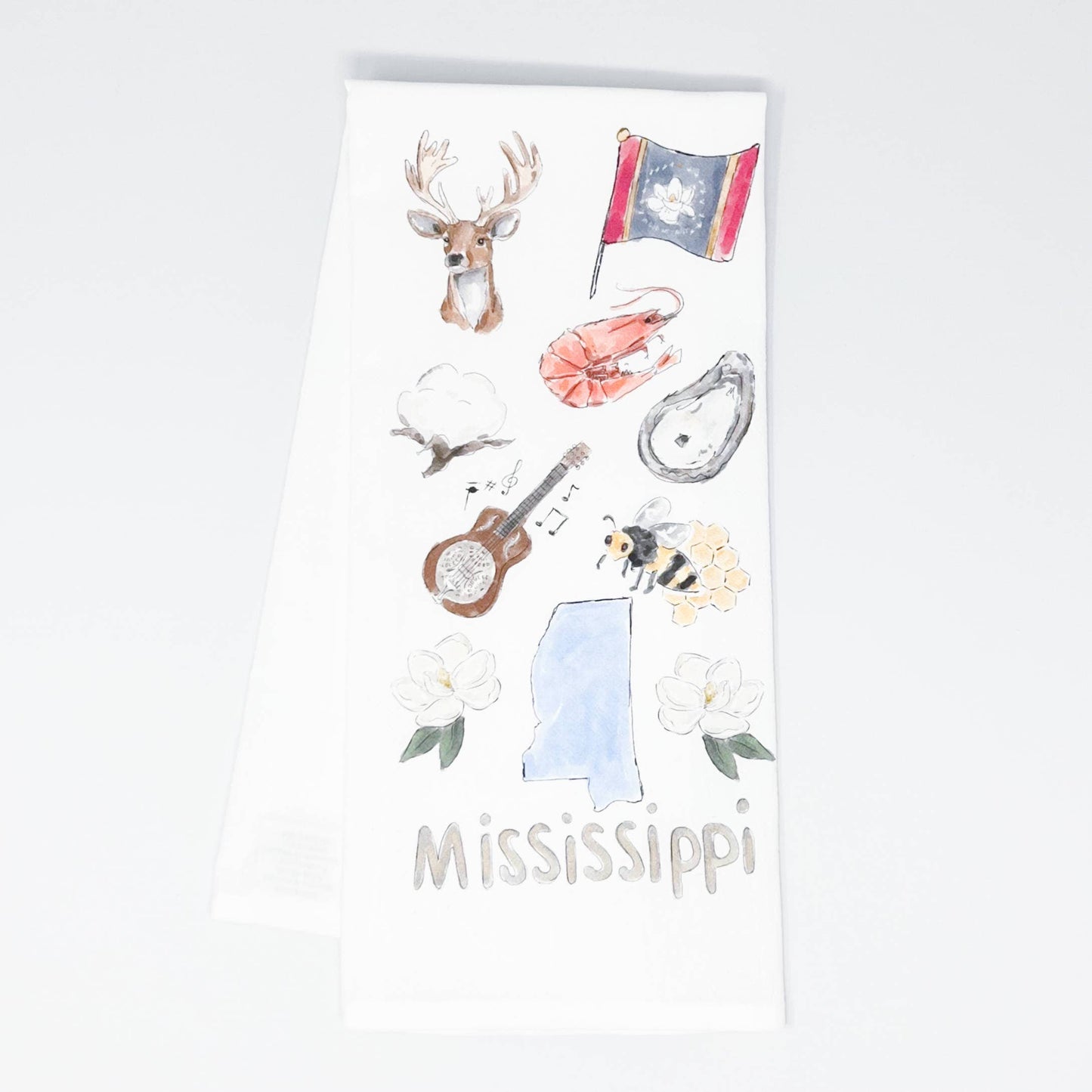 Mississippi Icons Tea Towel