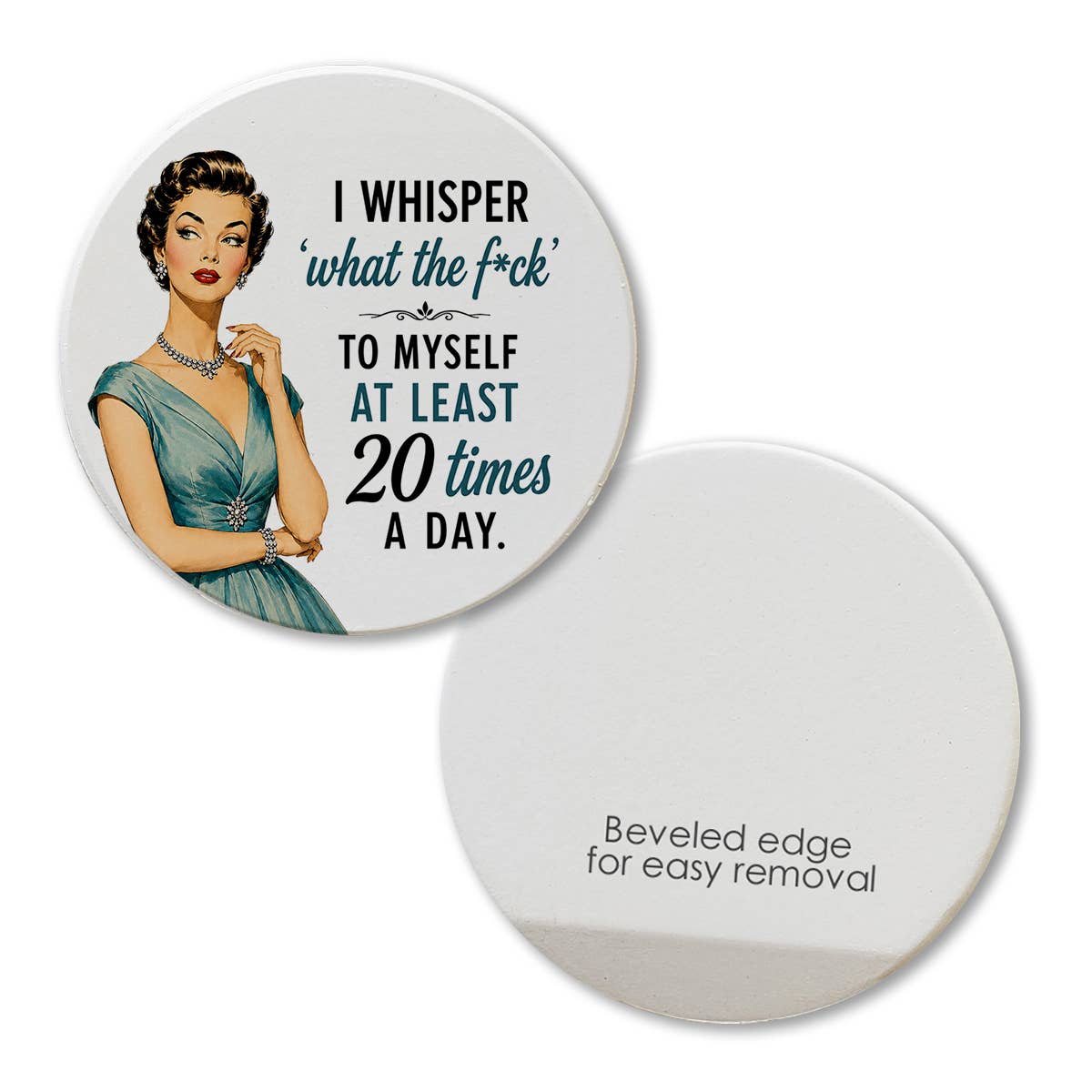Car Coaster I Whisper WTF to Myself