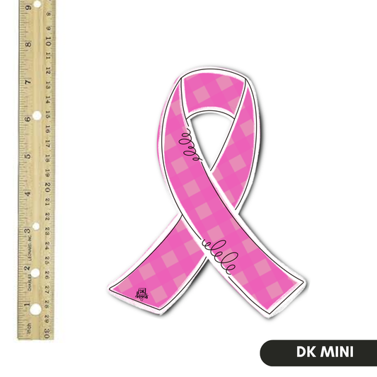Pink Awareness Ribbon Mini