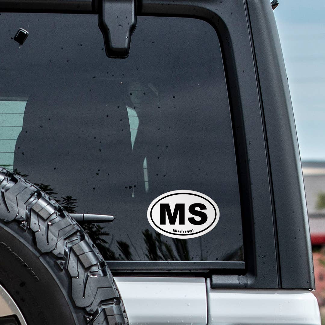 Mississippi Oval Sticker 5"