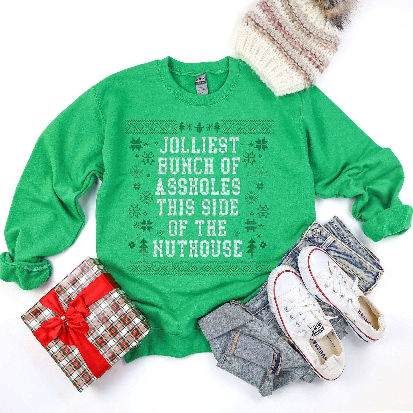 Green Jolliest Bunch Sweatshirt