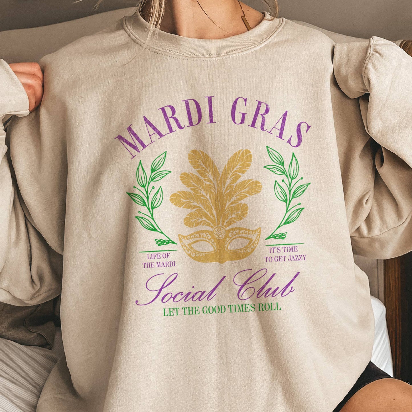 Mardi Gras Social Club Sweatshirt