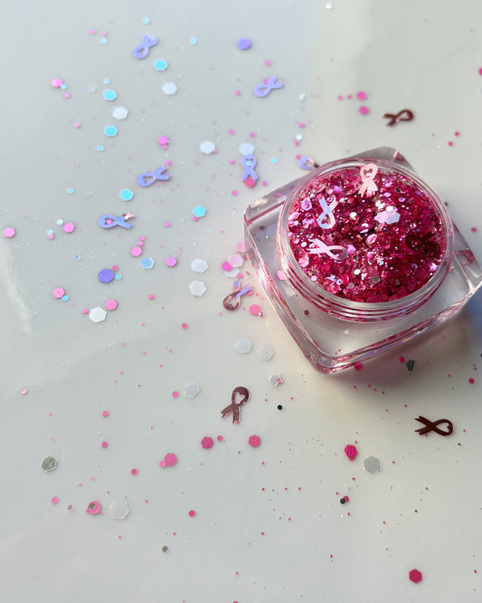Breast Cancer Awareness Survivor Face and Body Glitter