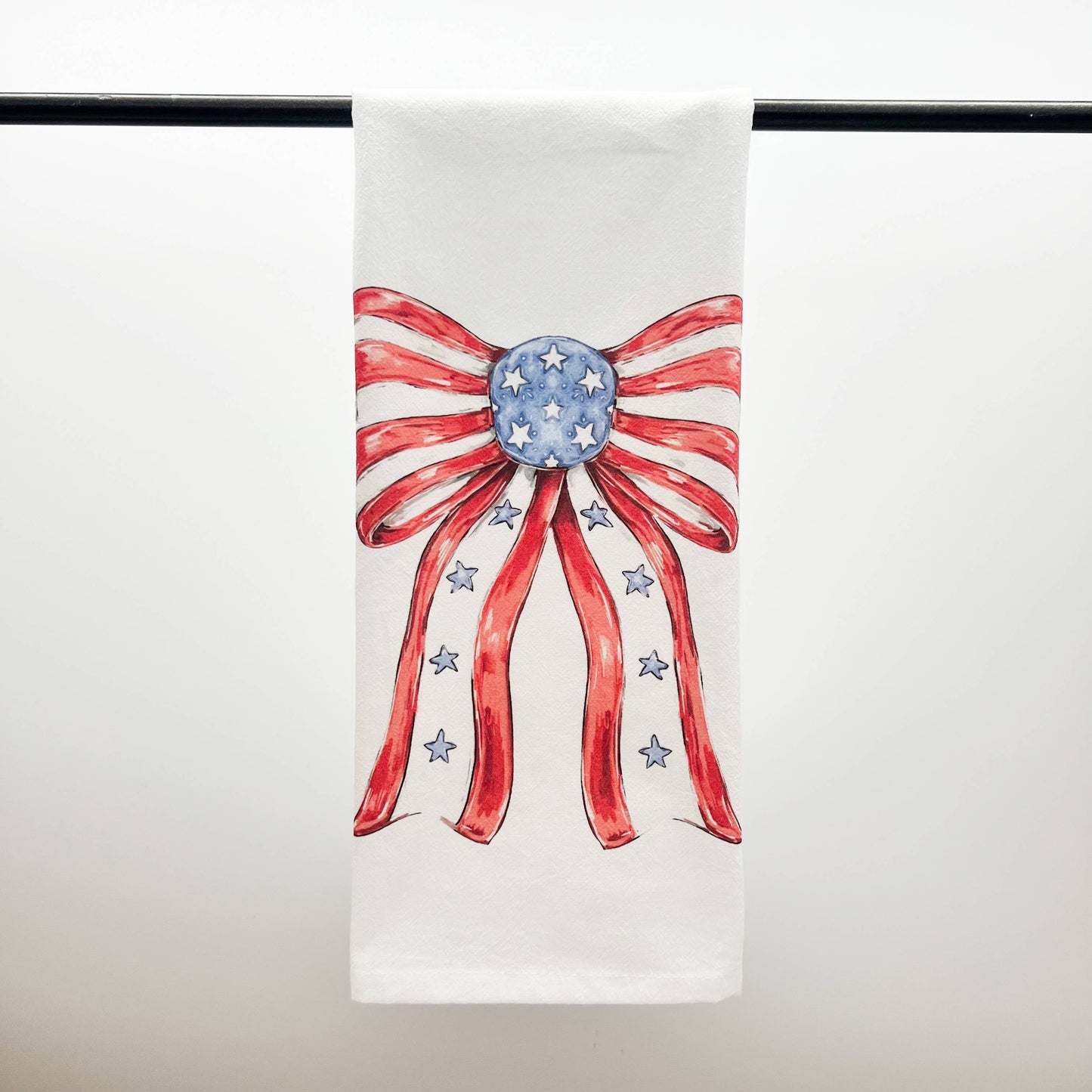 Patriotic Bow Tea Towel