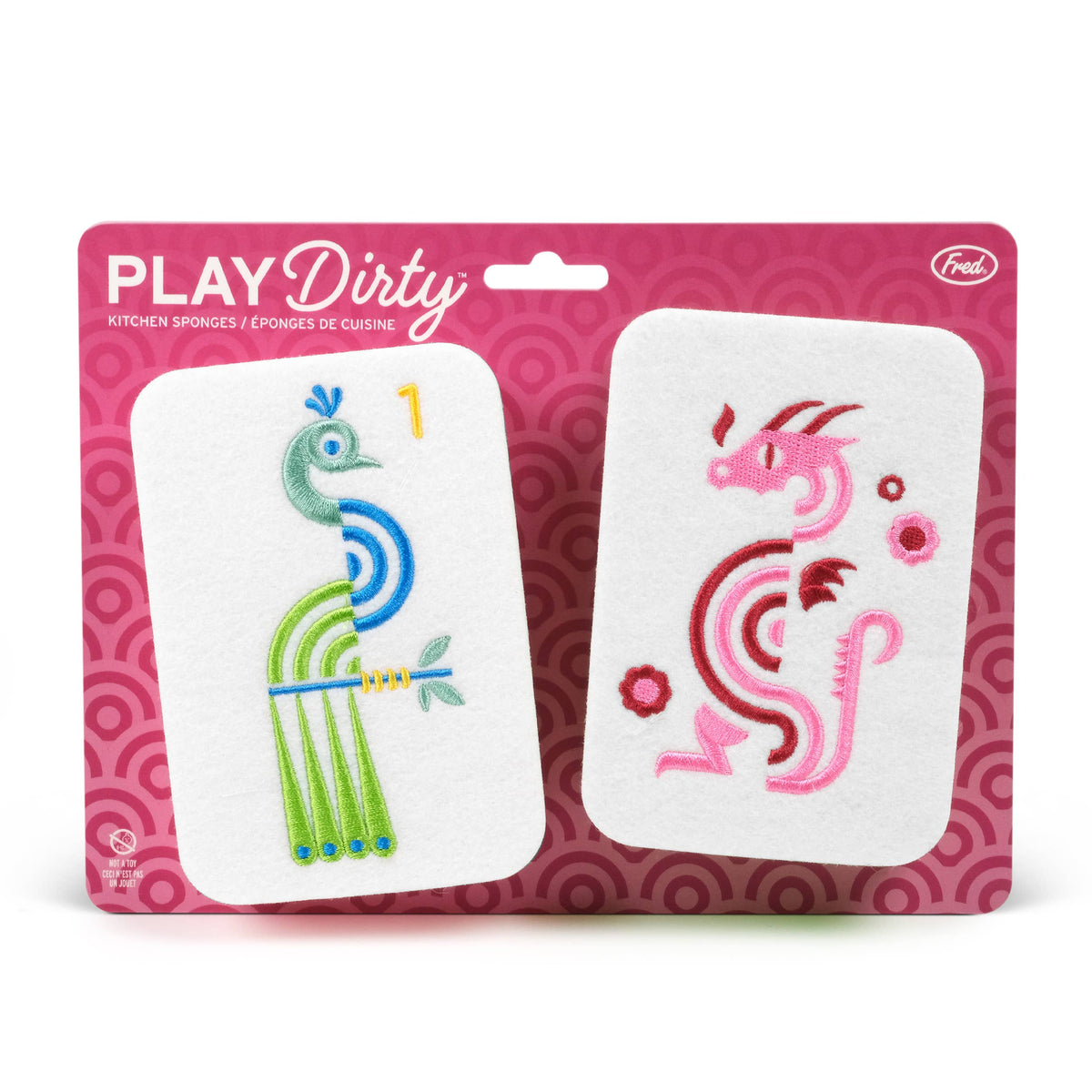 Mahjong Tile Kitchen Sponges - Set of 2