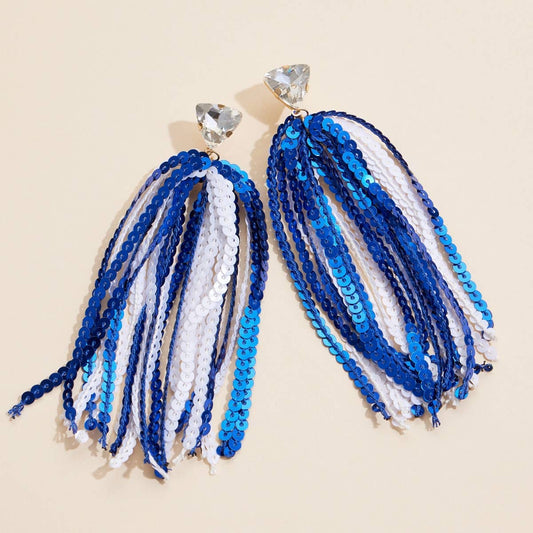 Sequined Tassels Earrings