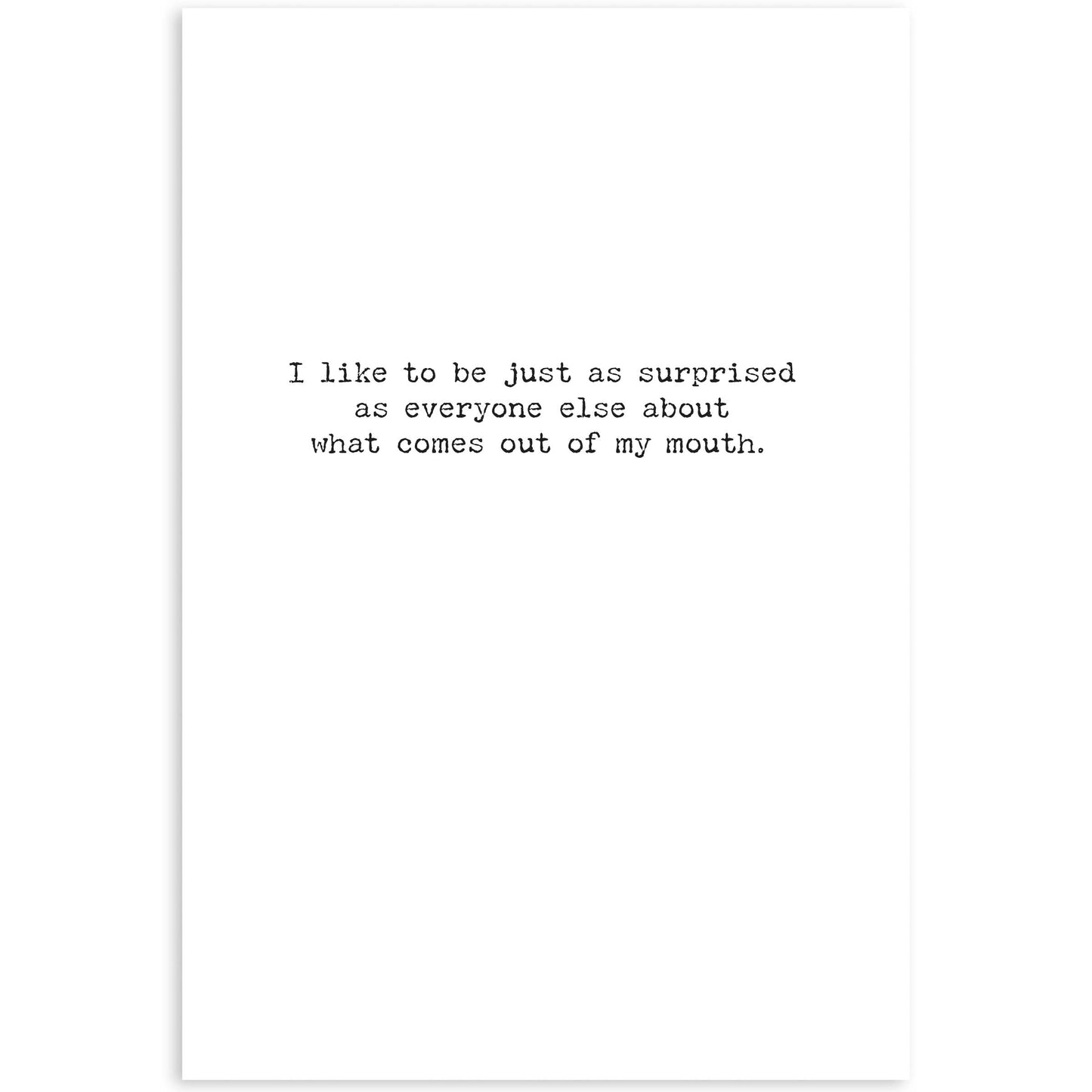 Think Before Greeting Card