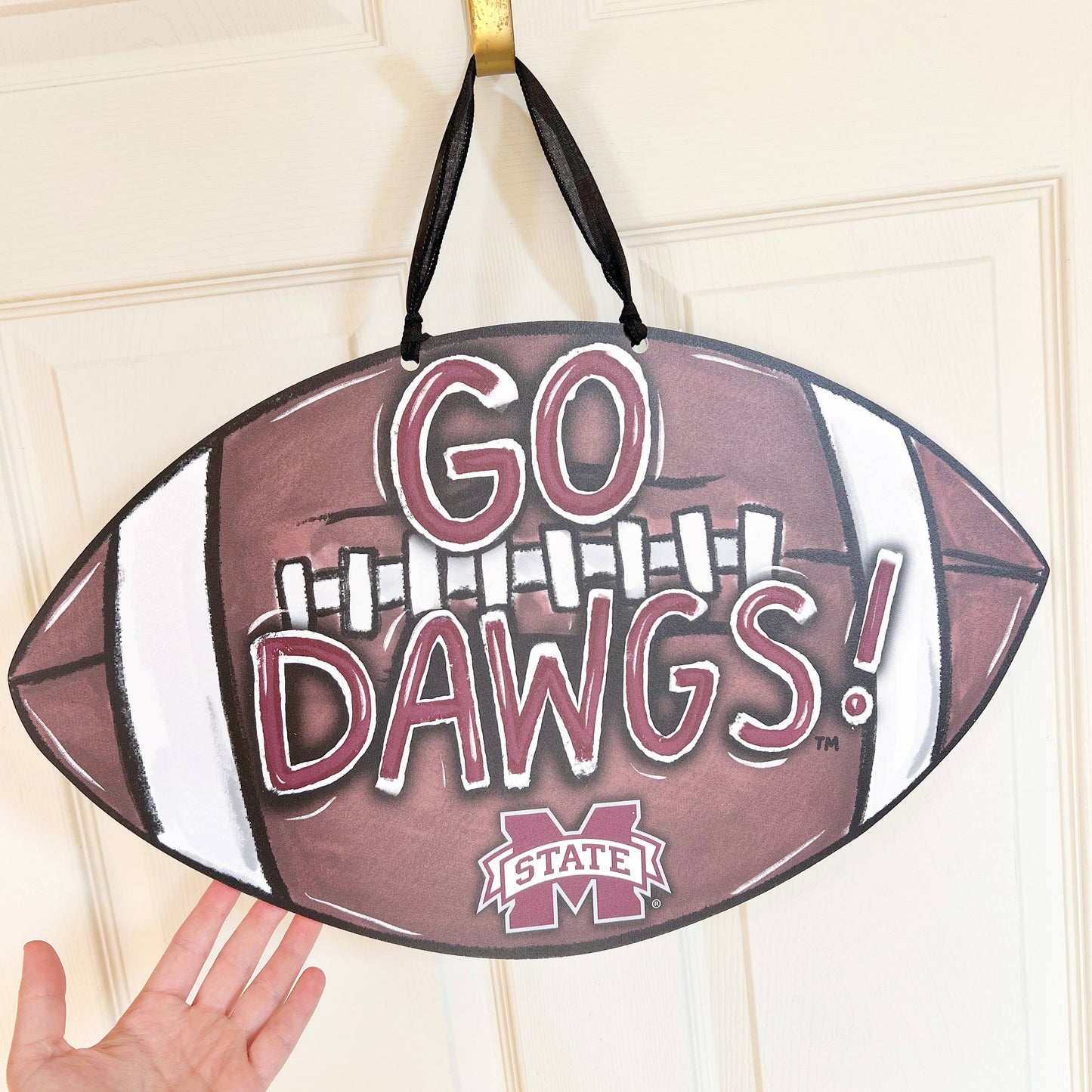 Mississippi State University Football Door Hanger