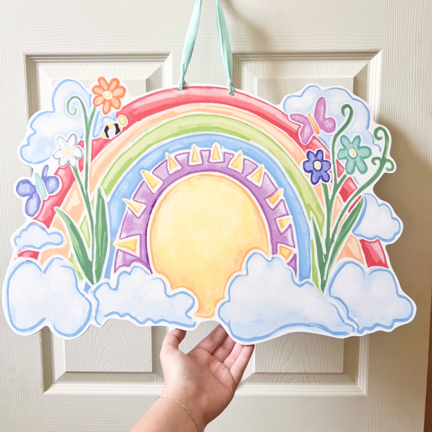 Sunshine & Rainbows Door Hanger