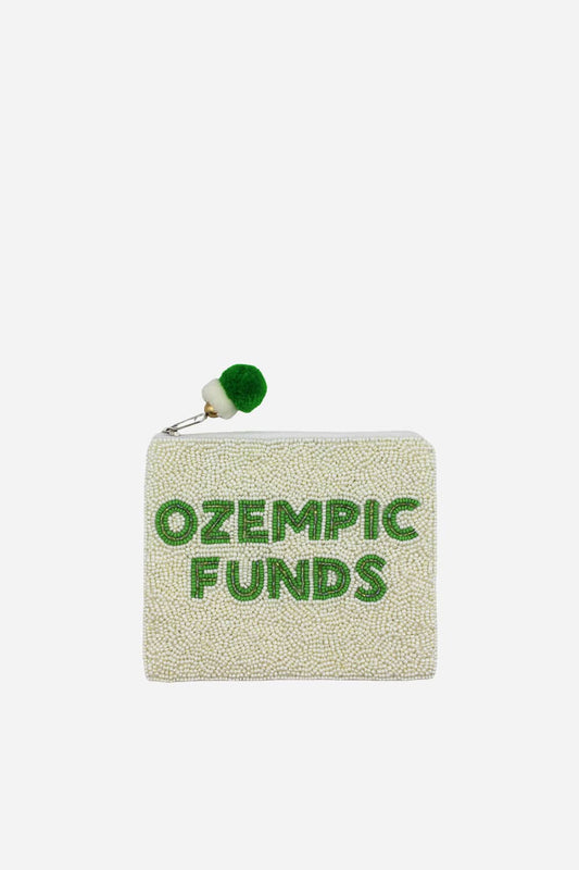 Ozempic Funds Beaded Coin Pouch