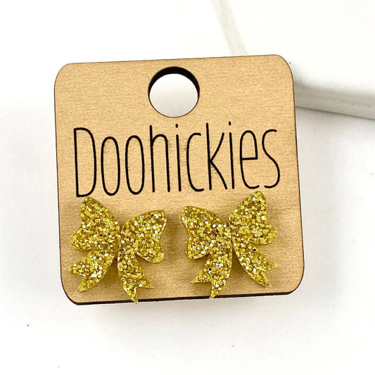 Mardi Gras Bow Studs