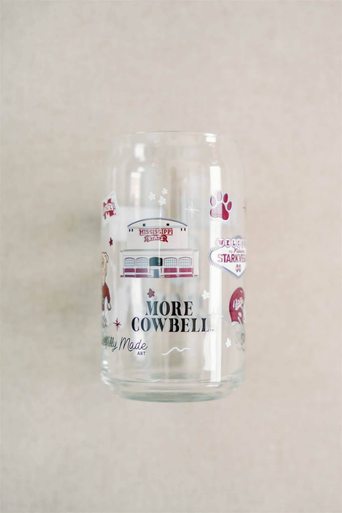 Mississippi State Glass Cup