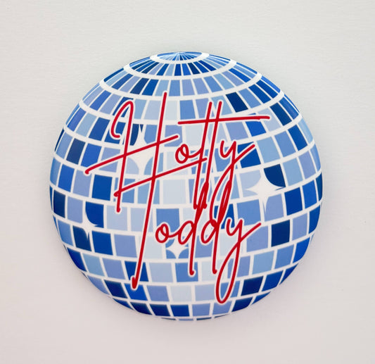 Disco Hotty Toddy Game Day Button