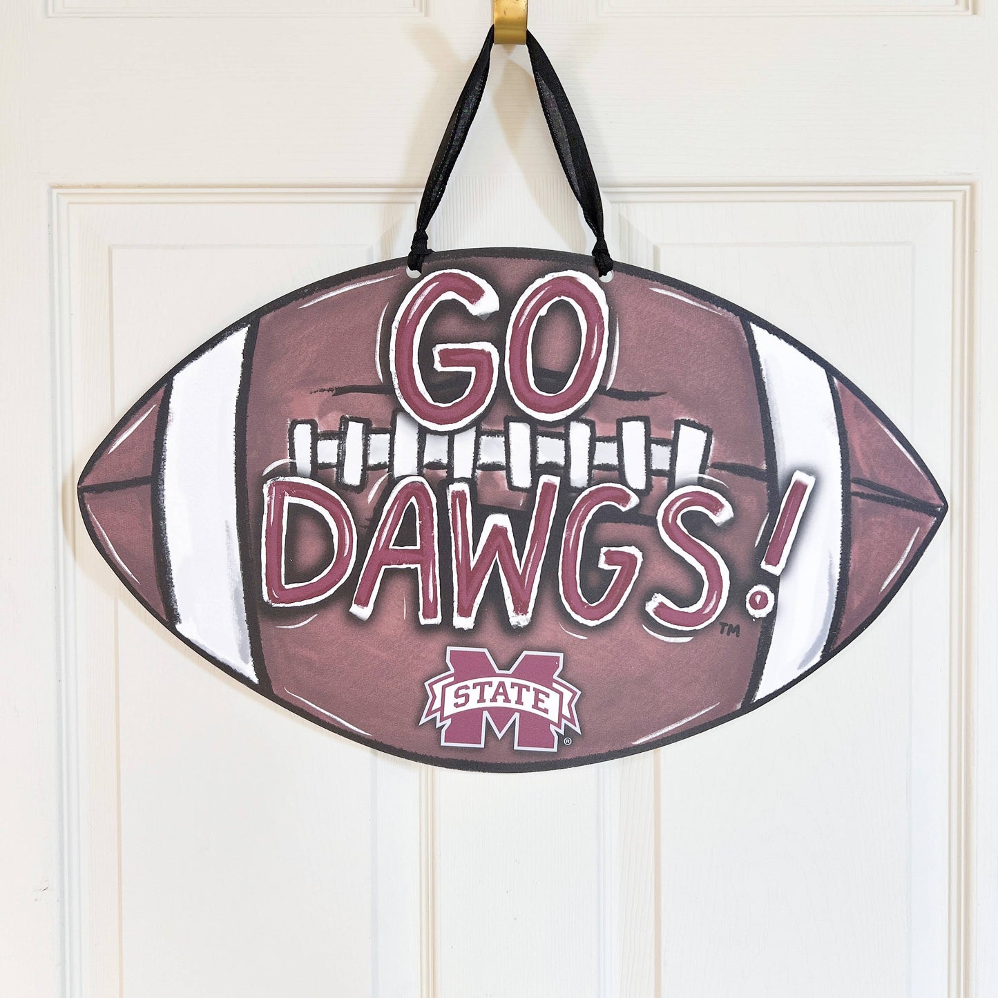 Mississippi State University Football Door Hanger