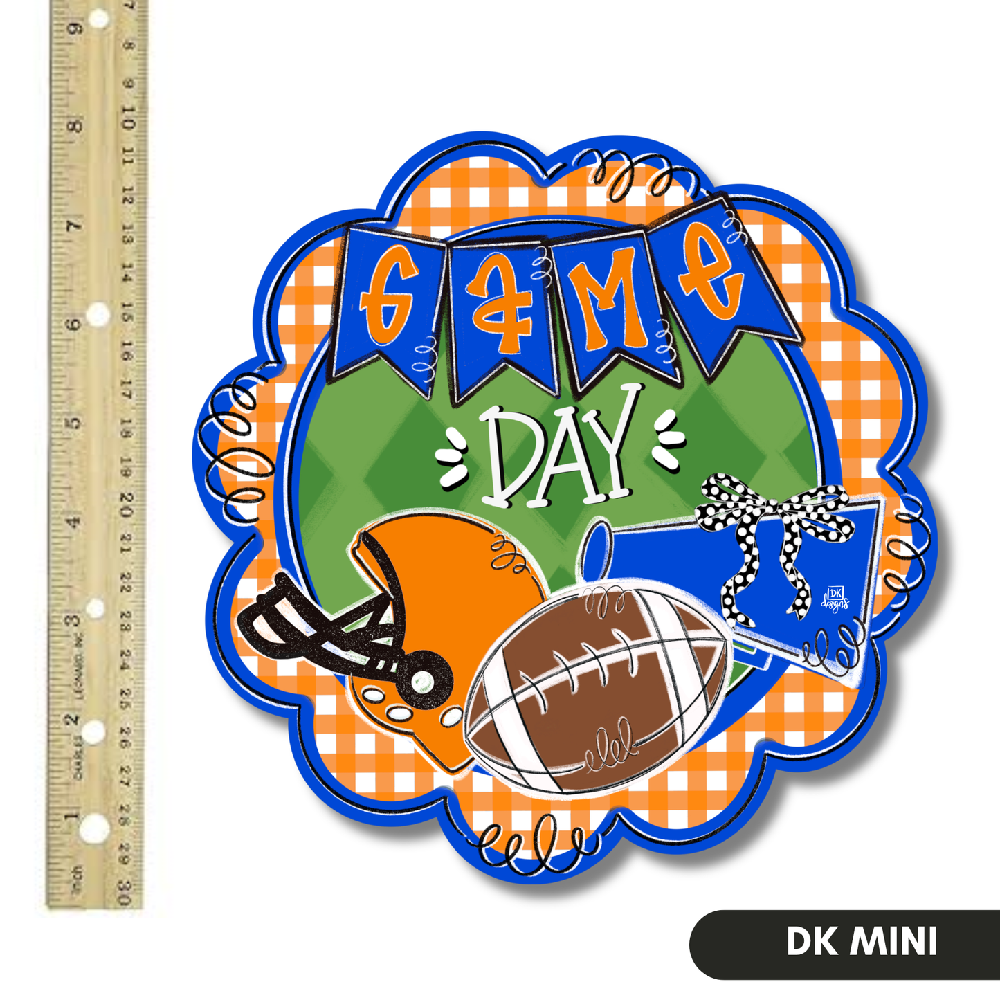 Orange and Blue Game Day Mini