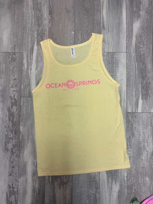 OS Sun Logo Tank - Surf Yellow