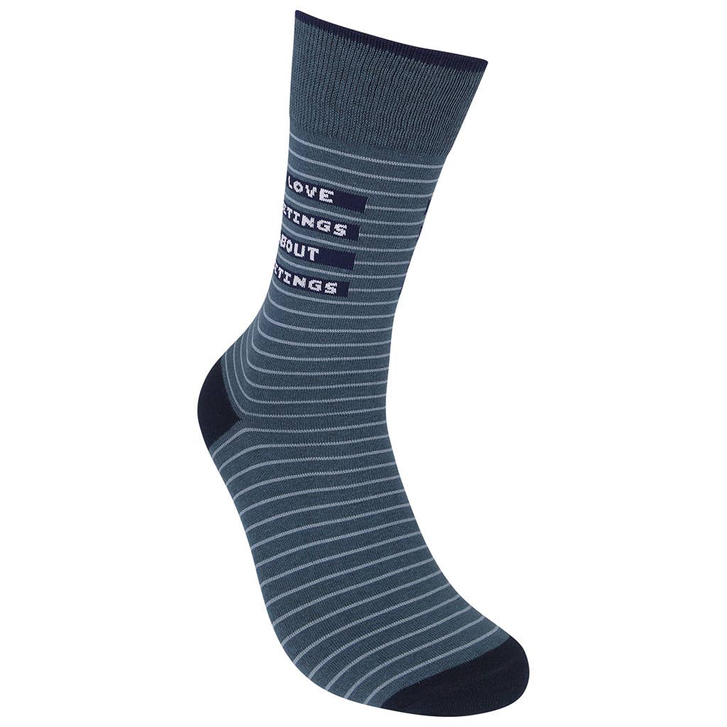 I Love Meetings Socks