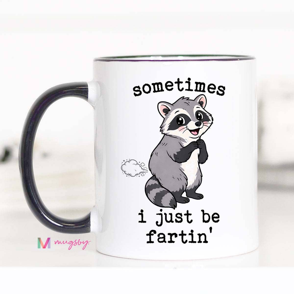 I just be fartin coffee mug