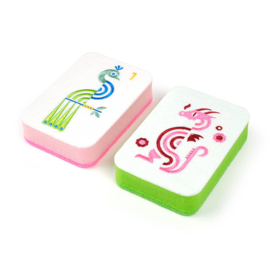 Mahjong Tile Kitchen Sponges - Set of 2