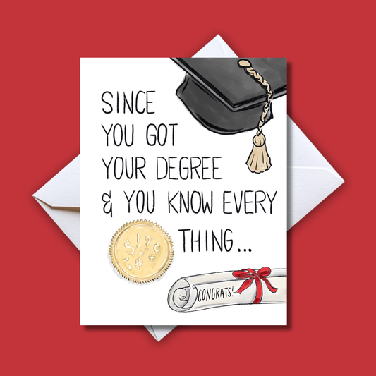 Know It All Graduation Card