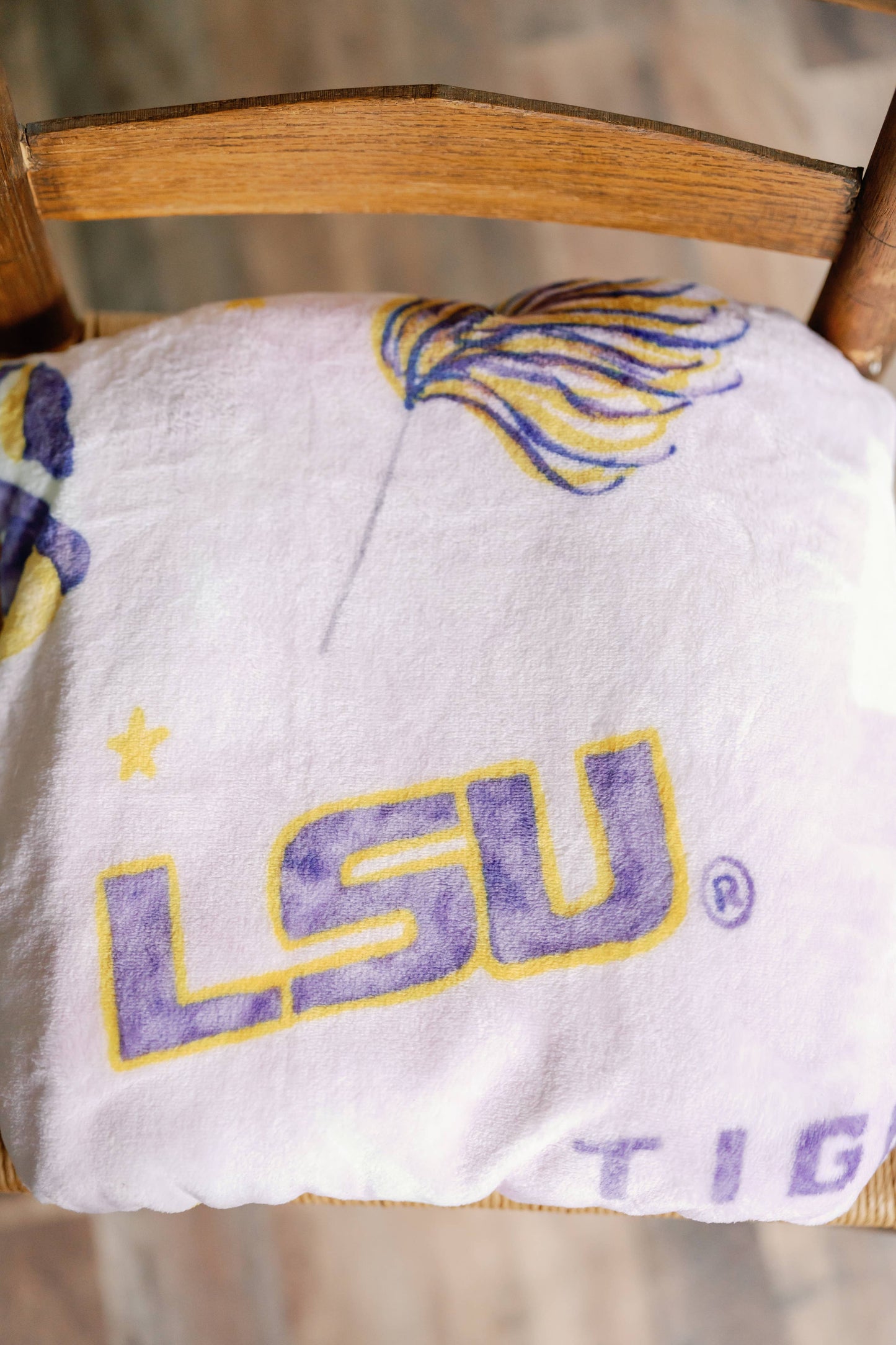LSU Flannel Fleece Blanket