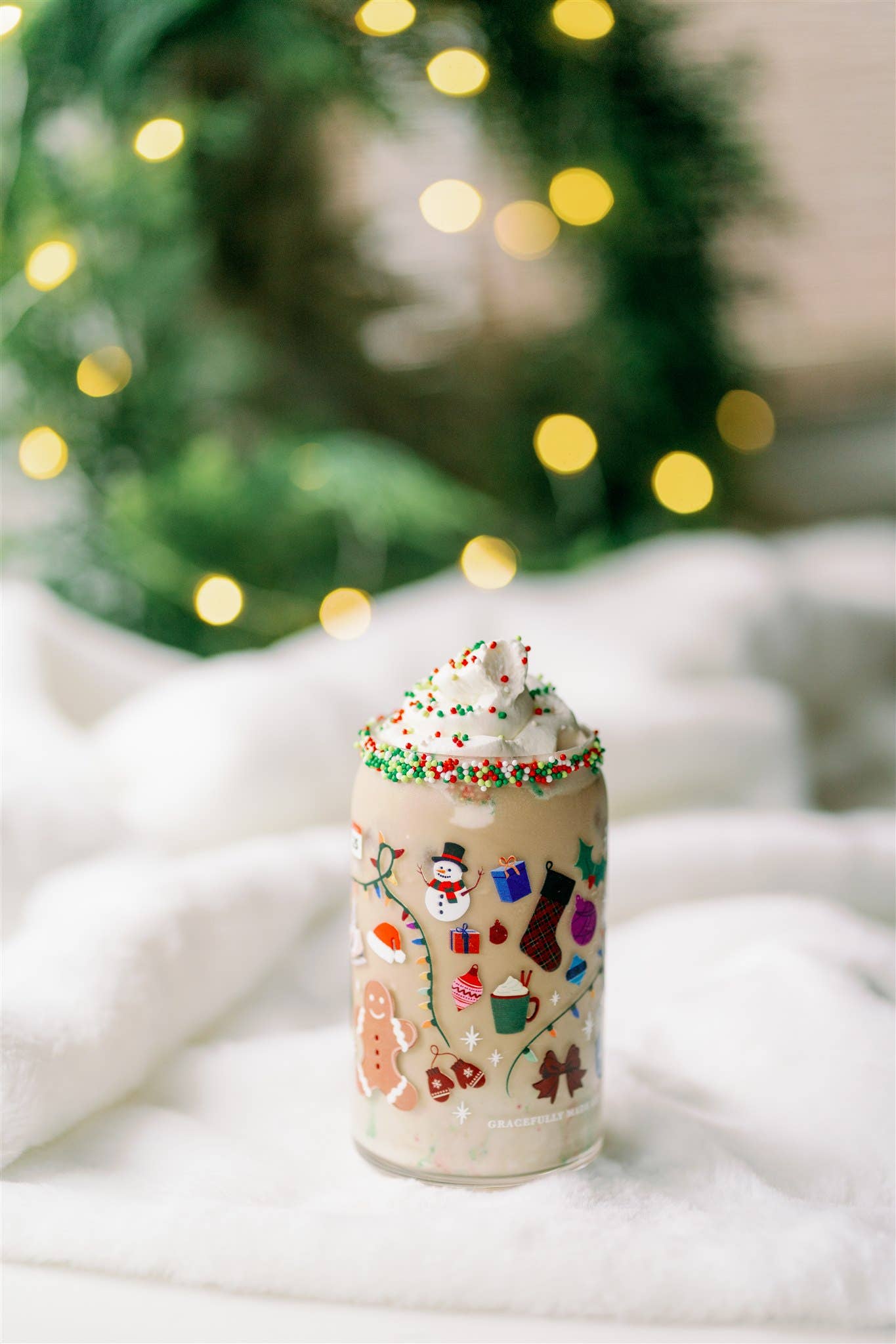 Christmas Glass Cup