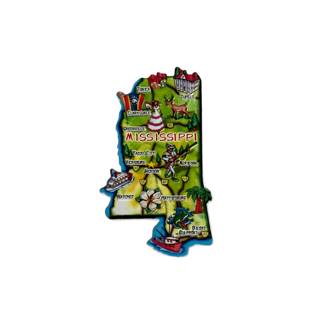 Mississippi 3D Magnet
