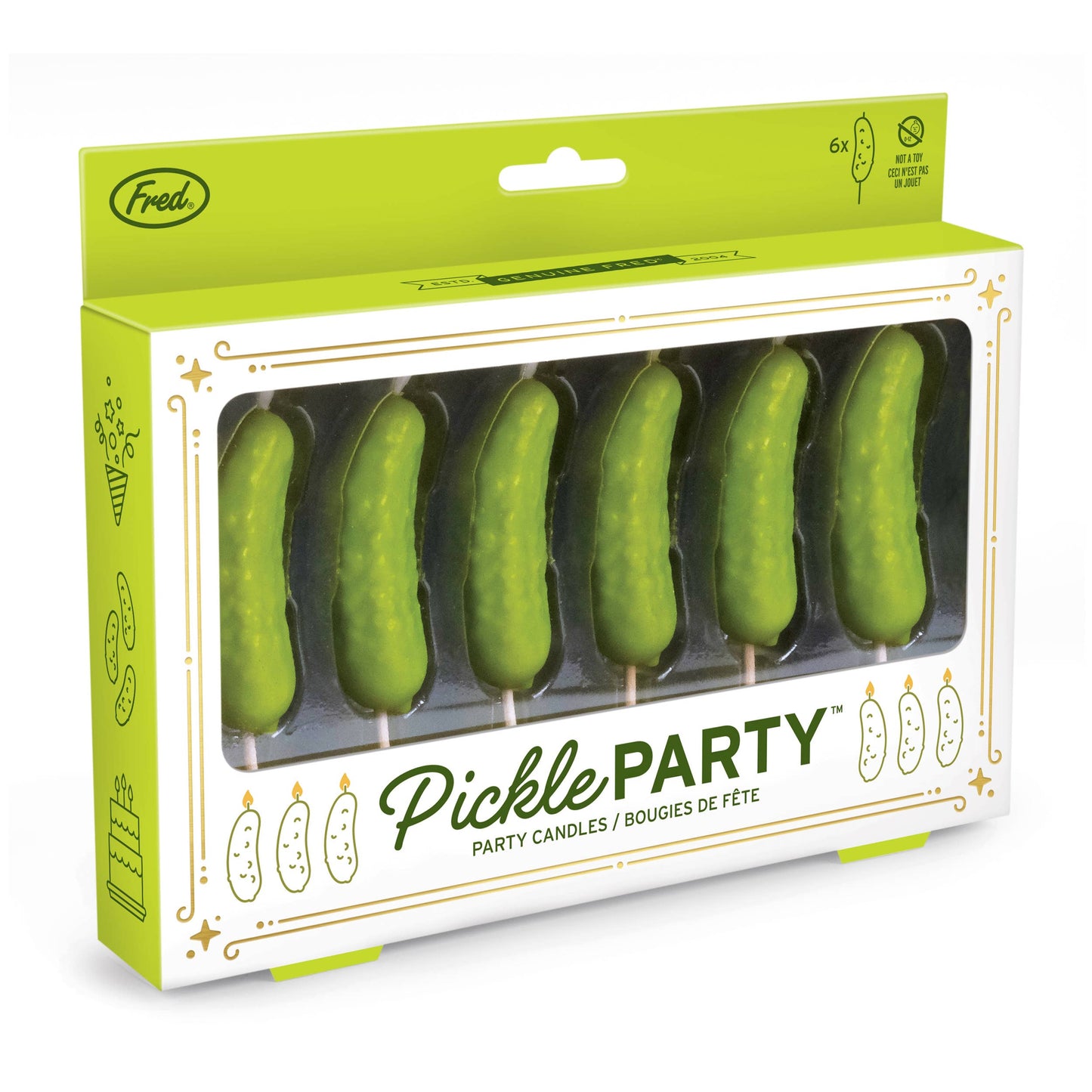 PICKLE PARTY Candles - Set of 6