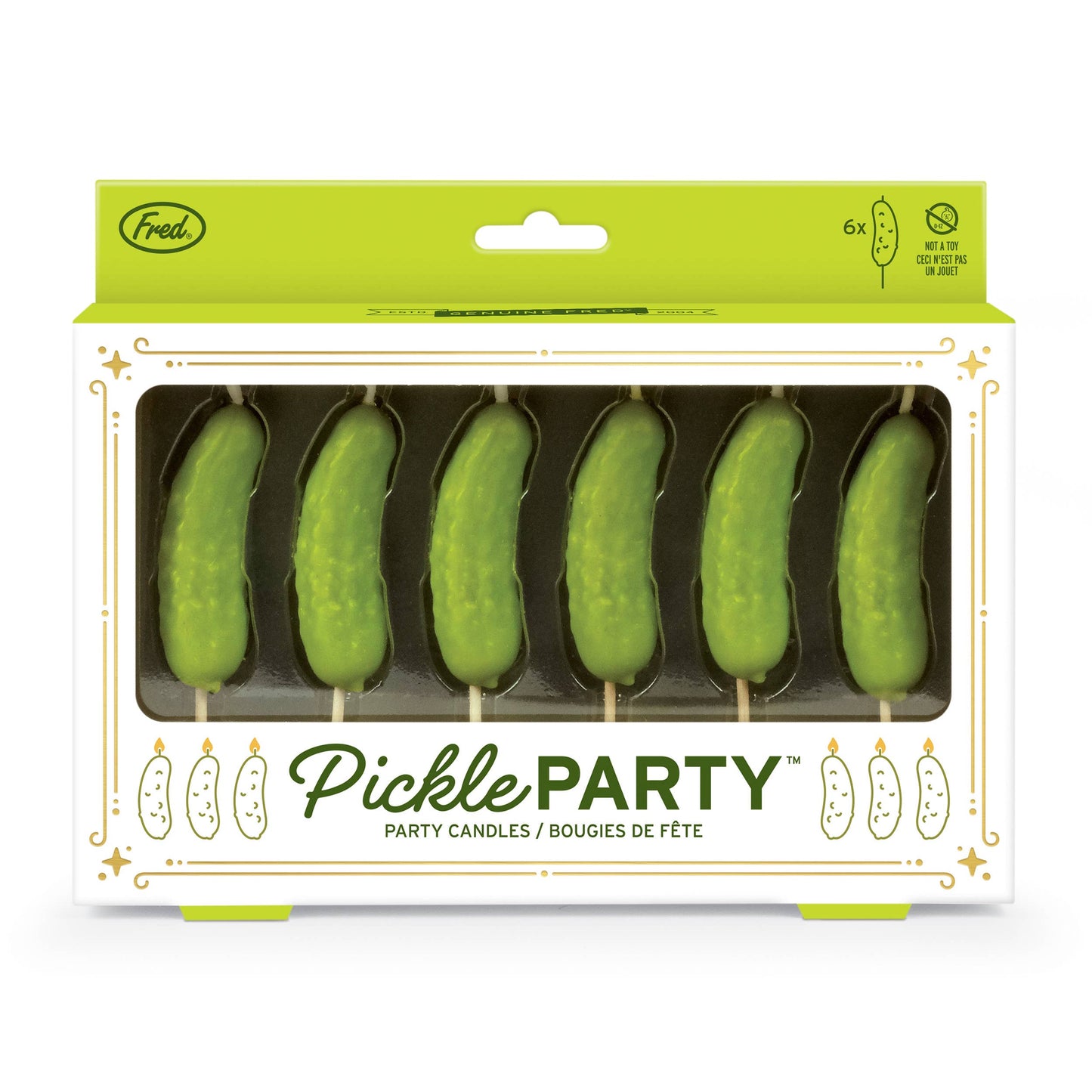 PICKLE PARTY Candles - Set of 6