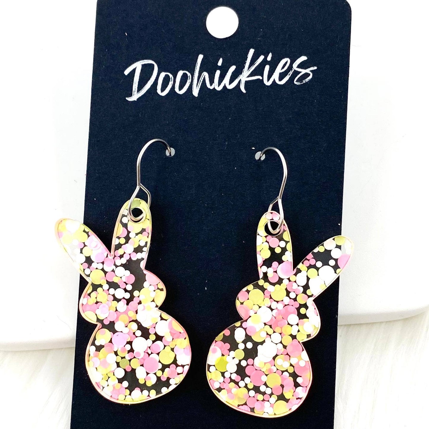 Confetti Bunny Dangle Earrings