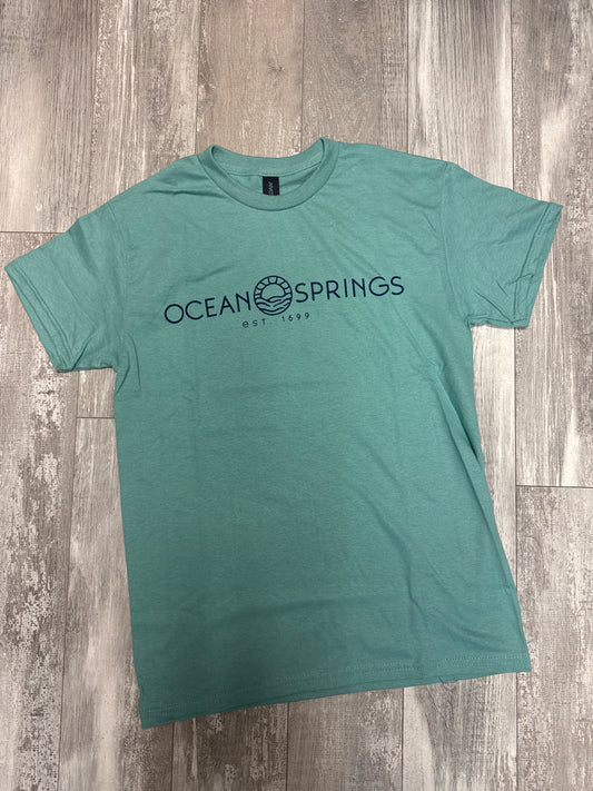 OS Sun Logo Tee - Aquatic