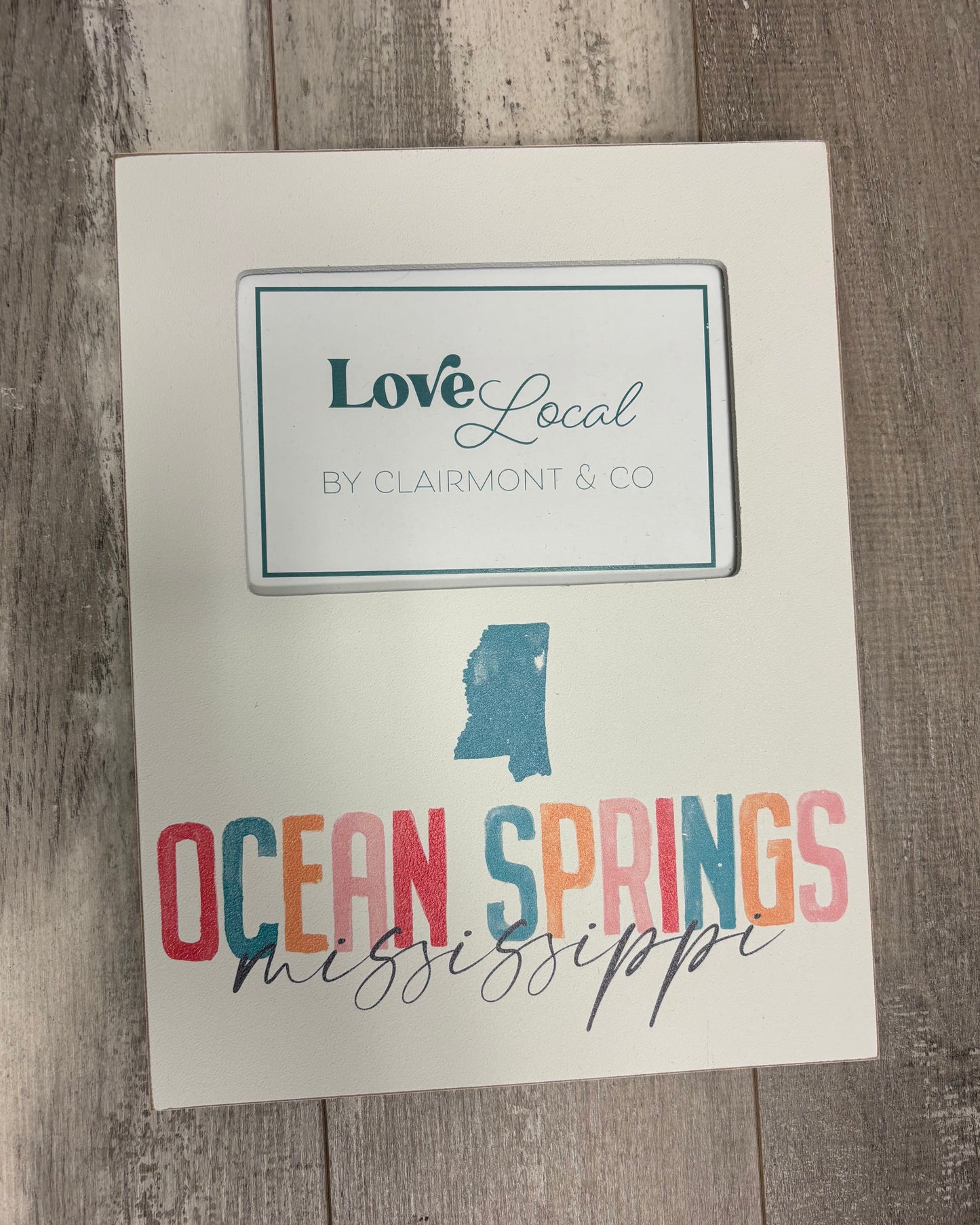 Ocean Springs watercolor frame